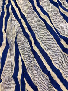 Blue &amp; White Striped Halter Top