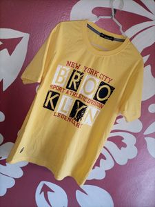 Wear Your Mind Yellow T-shirt For Men