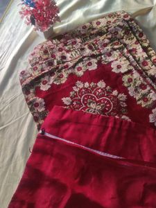 set of 5 cushion covers in bnarsi velvet silk look