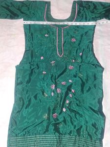 Beautiful Green Embellished Kurta