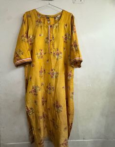 Yellow Floral Kurta