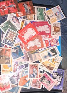 40 Vintage USSR Stamps