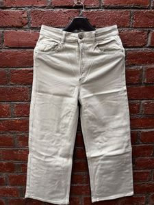 Light Green Wash Wide Leg Jeans
