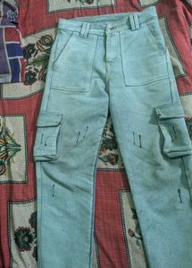 Light Blue Cargo Jeans