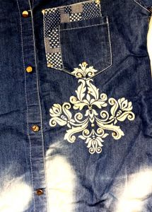 Stylish Blue Denim Kurta