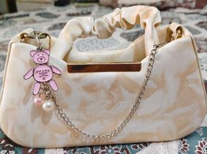 Cute Teddy Bear Charm Handbag