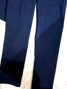 Navy Long Sleeve Mock Neck Top
