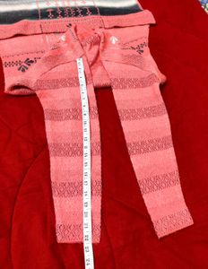 Peach Knit Woollen Kurta With Pocket 🌸