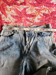 Washed Blue Denim Jeans
