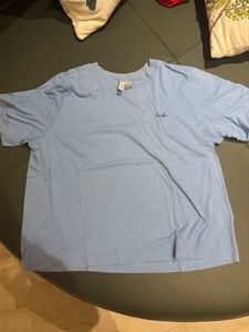 Light Blue T-Shirt with "Smile" Print