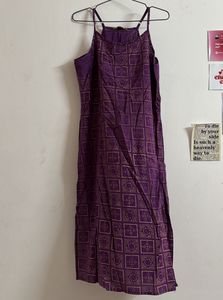 Purple straight kurta tunic