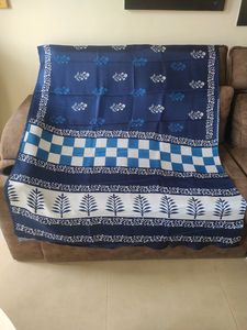 Indigo Blended Silk Saree