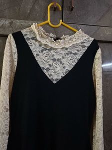Elegant Black Lace Dress