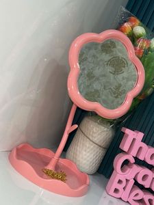 cute Pink cloud Shape Mirror with Tray