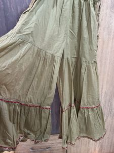 Beautiful Olive Green Palazzo Pants