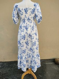 Blue Floral Maxi Dress