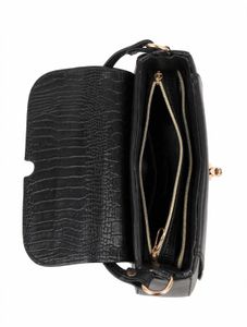 Chic Black Croc Handbag