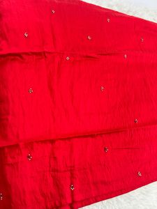 Stunning Red Embellished Lehenga Choli
