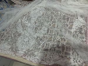 Net Fabric with sequence big patch on one side