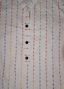 Embellished White Kurta