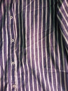 Striped Button-Up Shirt