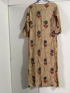 Ethnic Kurta - Beige Floral