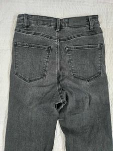 Flared Black Denim Jeans waist 26/28