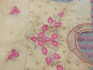 Embroidered pure cotton kurti for summers