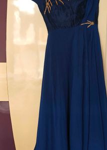 Elegant Blue Ethnic Gown