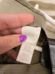 H&amp;M Ribbed Knit Pants - Olive Green