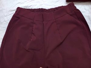 Wrap Style Co-ord Set, actually wine in colour, so