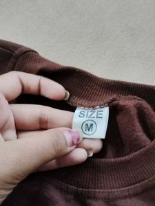 brown "Overthinking" Graphic Sweatshirt hoodie
