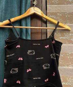 Hello Kitty Print Cami Top- Vintage corset