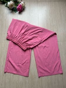Pink Wide Leg Palazzo Pants