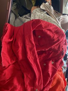Red Denim Jacket