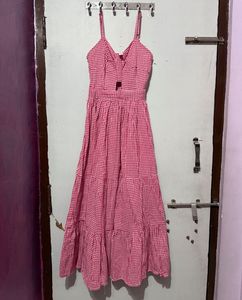 Pink Gingham Sundress