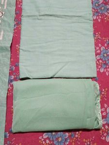 Elegant Embroidered Kurta Set meterial