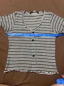Striped crop Top