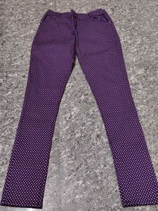 Purple Polka Dot Pants