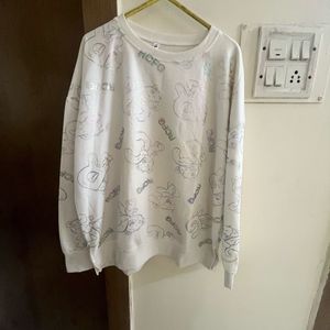 Cute Cartoon Print Sweatshirt
