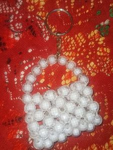 Beaded Bag Keychain