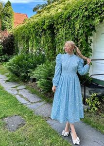 Light Blue Floral Print Dress