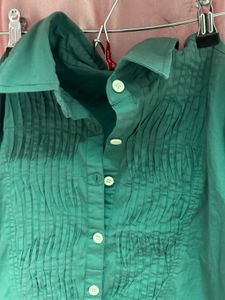 Green Button-Up Top