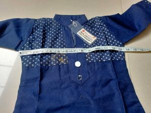 new ..Blue Kurta Set with White Leggings
