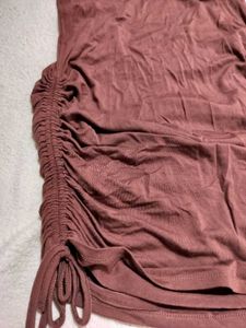 Ruched V-Neck Sleeveless Dress