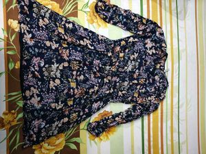 Floral Print Long Sleeve Dress