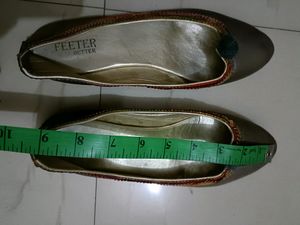 Silver Brown Ballerina For Women