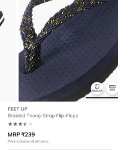 Navy Blue Thongs