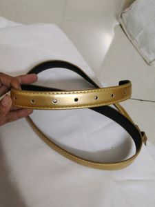 Golden Leather Belt