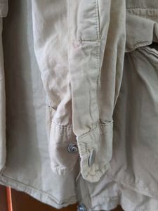 Khaki Utility Jacket with Multiple Pockets